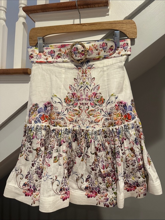 Zimmermann Dresses & Skirts - Zimmermann Prima Gathered
Printed Linen Mini Skirt